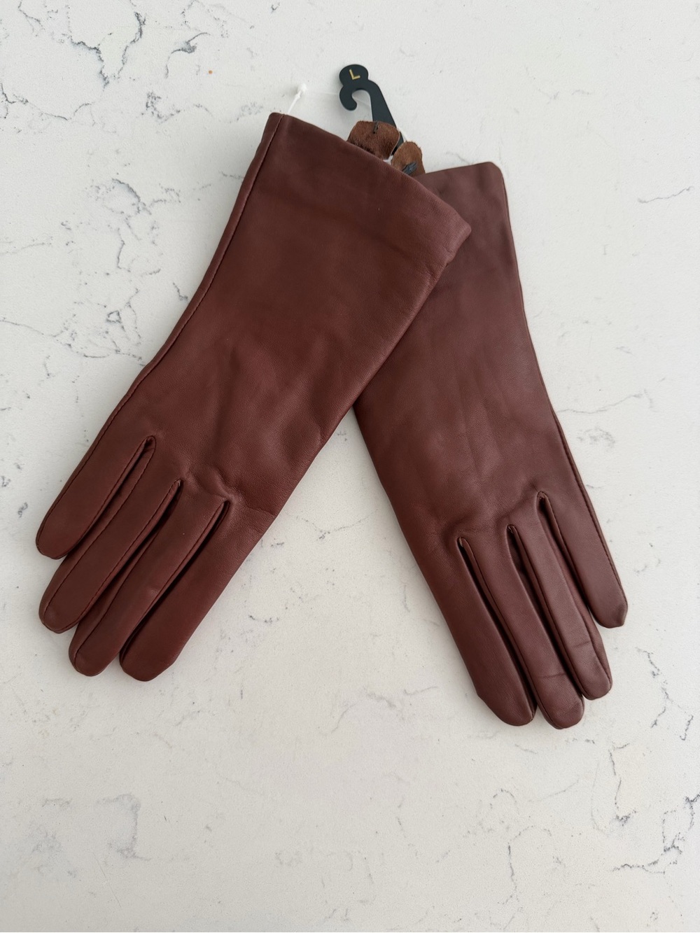 NWT Brooks Brothers leather and cashmere gloves